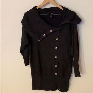 White House black market gray sweater top